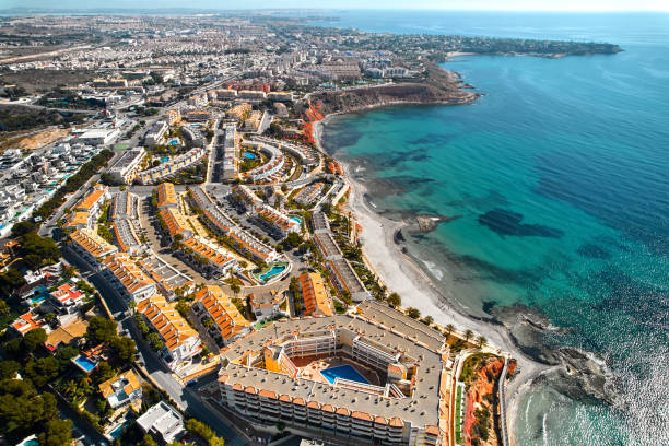 istock Dehesa de Campoamor seaside and townscape view from above. Spain 1488370476