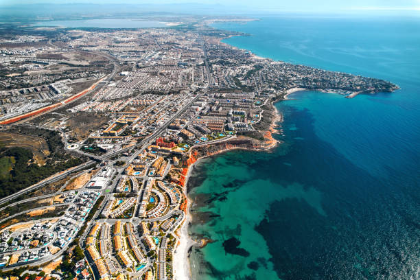 istock Dehesa de Campoamor seaside and townscape view from above. Spain 1488370489