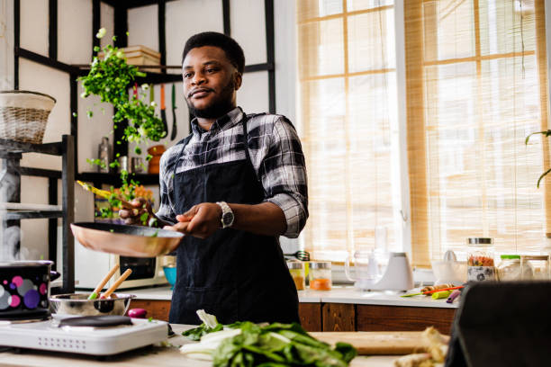 istock Man mixes ingredients in midair 1488375315