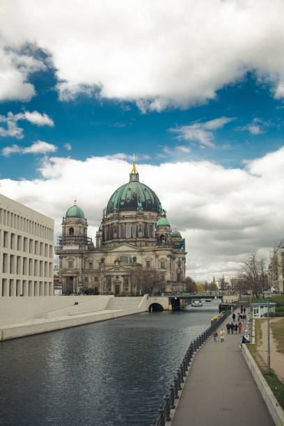 istock Berlin Cathedral in the background of a river 1488379360