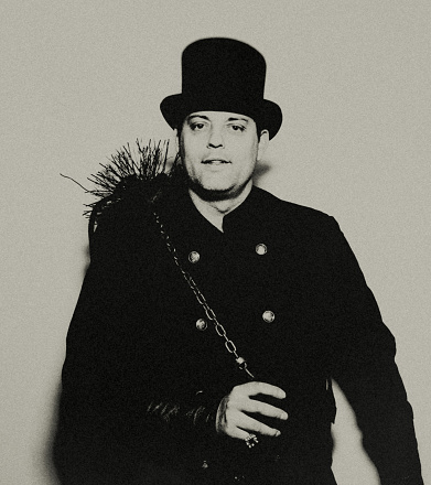 Portrait of a chimney sweep.