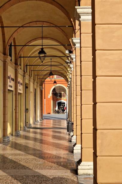 istock Old portico in Modena, Emilia-Romagna, Italy, Europe 1488381091