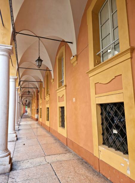 istock Old portico in Modena, Emilia-Romagna, Italy, Europe 1488381116