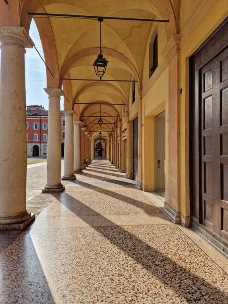istock Old portico in Modena, Emilia-Romagna, Italy, Europe 1488381128
