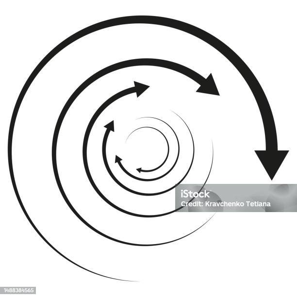 Rotating Glock Cursor Rotating Arrows Concentric Radial And Circular Arrow Element ...