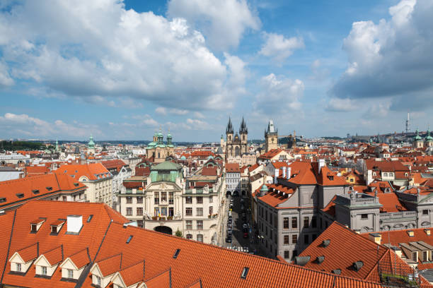 istock Aerial view of Prague 1488385367