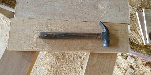 istock Wooden handle goat hammer 1488386354