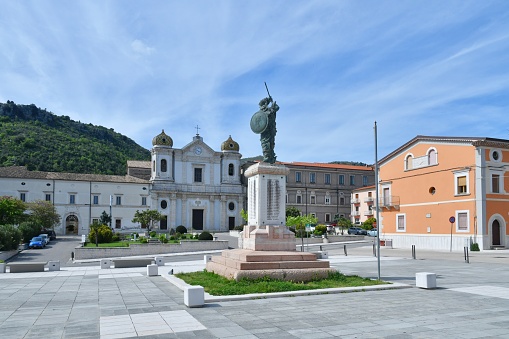The colorful square of Cerreto Sannita, a small town of Benevento province.