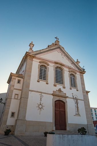 White portugese style church in Albufeira Portugal