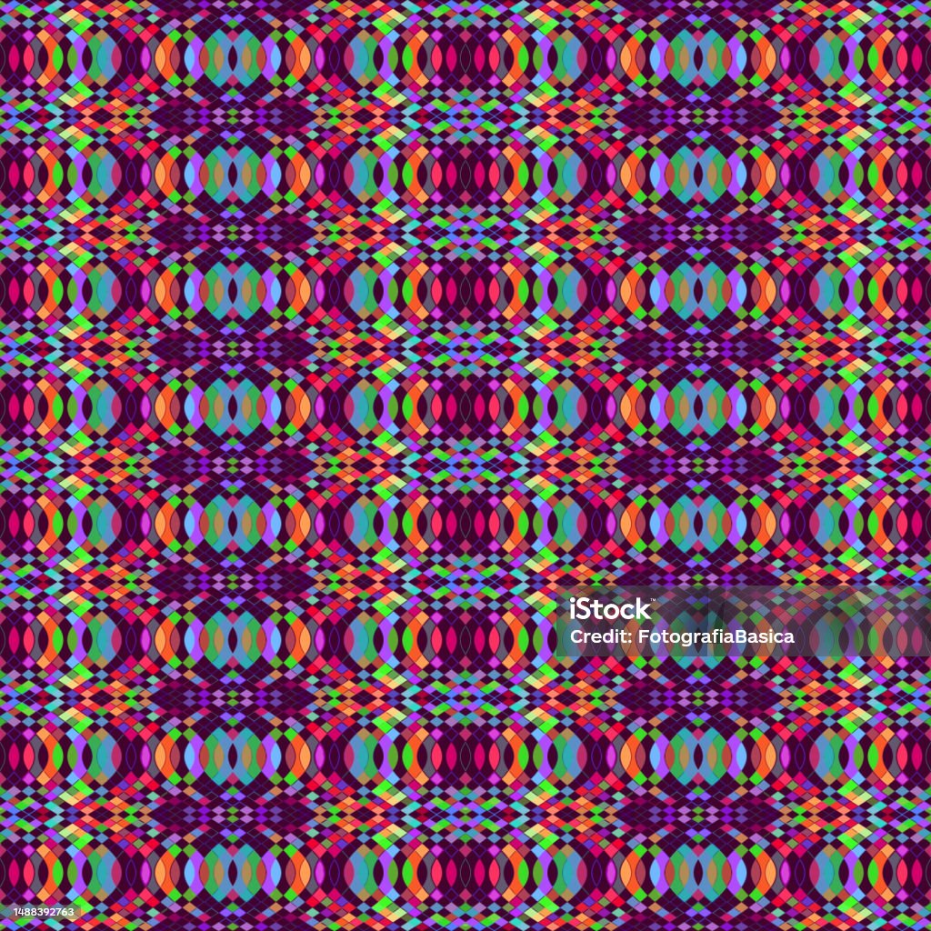 Seamless Abstract Multi Colored Pattern Stock Illustration - Download ...