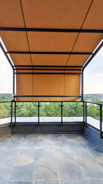istock Awning on the terrace. 1488393681