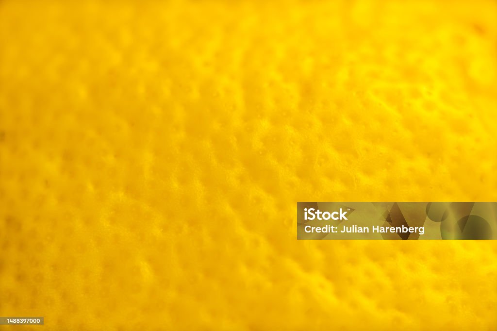 Horizontal Lemon Macro Fruit Zest Of Lemon Ultra Close Up Horizontal Format Format ...