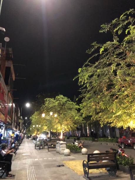 istock Night view at special region yogyakarta 1488398433