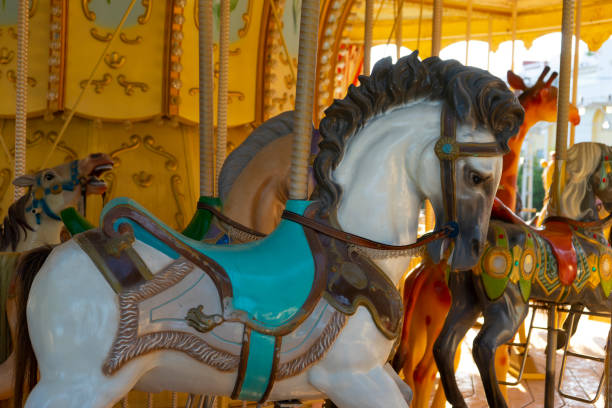 istock image of a horse on a fairground ride 1488404103