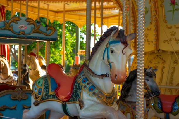 istock image of a horse on a fairground ride 1488404126