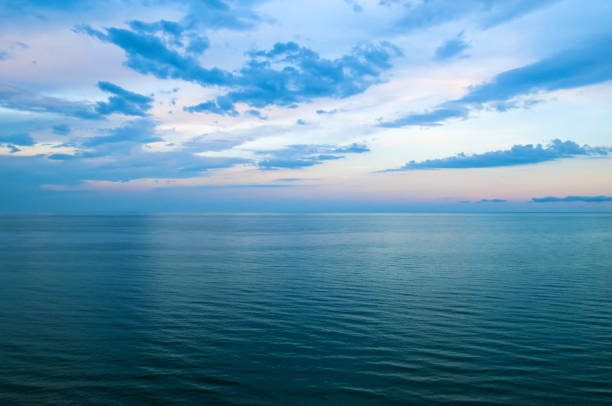istock Surface of the sea before sunrise. Calm. 1488404905