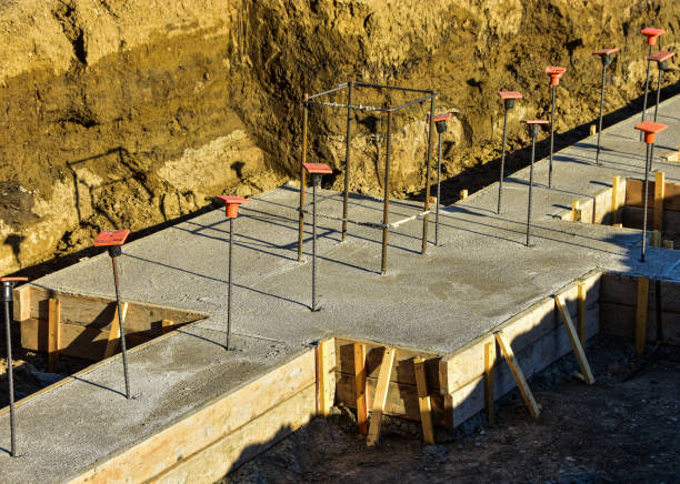 istock Footings for new building. 1488406433