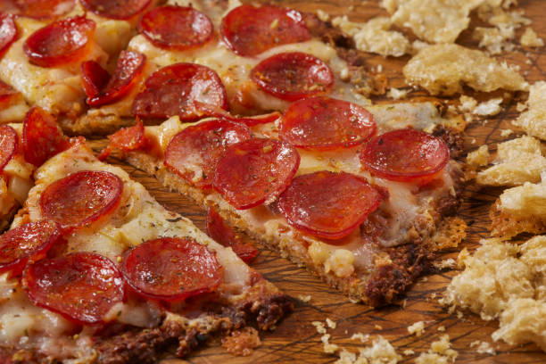 istock Zero Carb Pork Rind Crust Pepperoni Pizza 1488411720