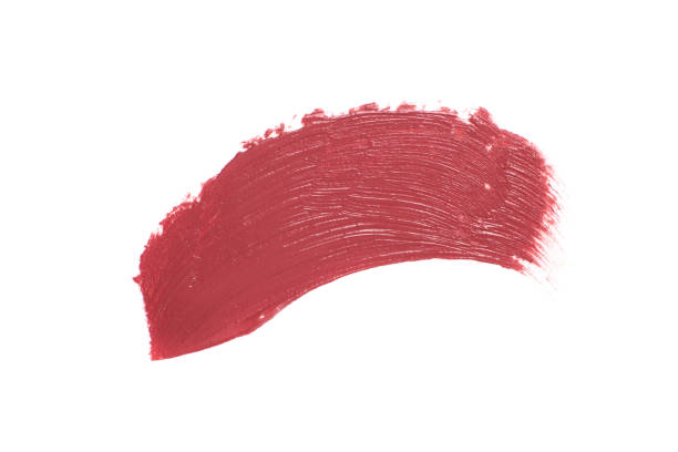 istock Burgundy lipstick smear smudge isolated on white background 1488412667