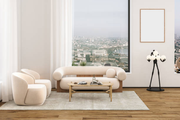istock Scandinavian Domestic Dining Room Interior. 3d Rendering 1488420487