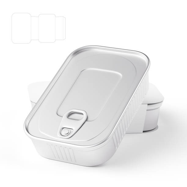 istock Canned Food Package on white backround 1488421499
