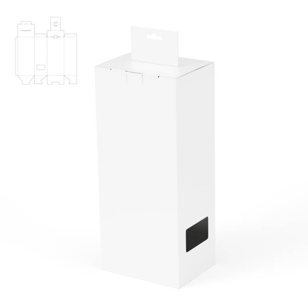 istock Shelf Retail Box with Blueprint Drawing 1488421572