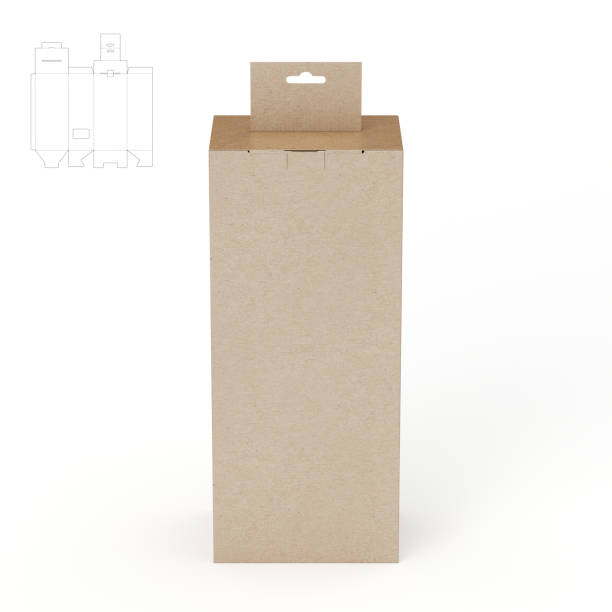 istock Shelf Retail Box with Blueprint Drawing 1488421574
