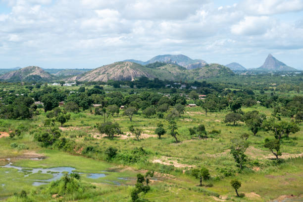 Nampula, Mozambique - aerial view stock photo