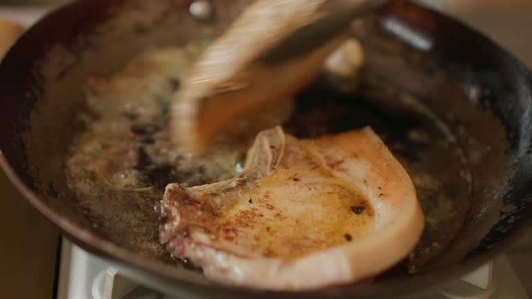 frying pork chop