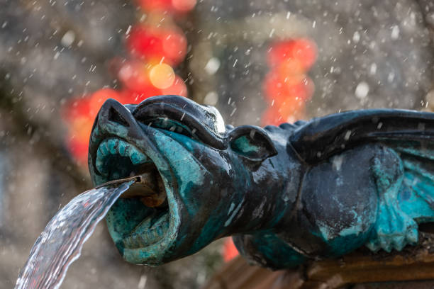 istock Gargoyle Fountain Manchester UK 1488433101