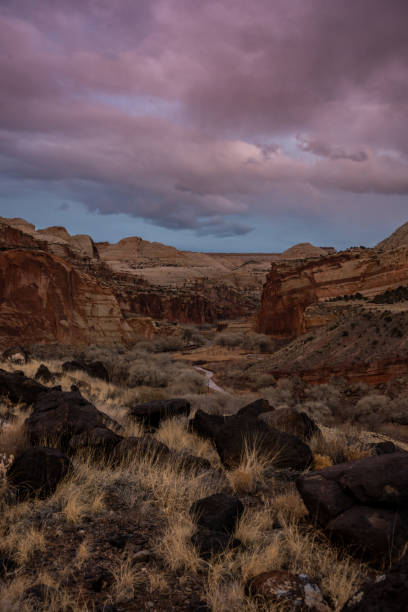 istock Capitol Gorge Scenic Road Passes Through Valley Below 1488434254
