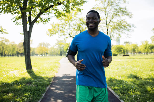 istock Man is exercising outdoors 1488438120