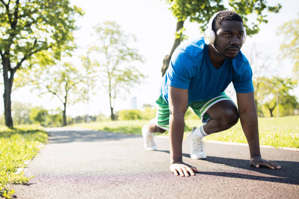 Young man maintains good physical shape