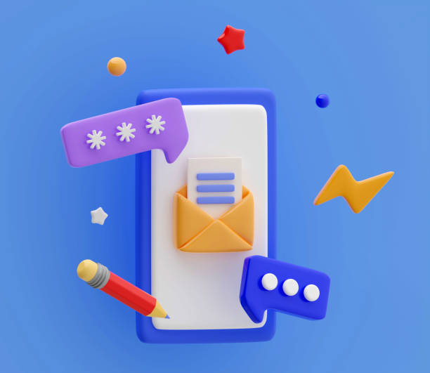 istock 3D speech bubbles on mobile phone with message Social media online platform concept 1488441506