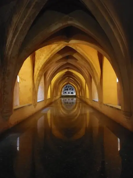 photo of the interior of the Royal Alcazar of Seville