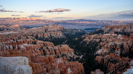 Sunset overlook at Bryce Canyon National Park