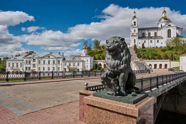 Old ancient Holy Assumption Cathedral, Vitebsk, Belarus.