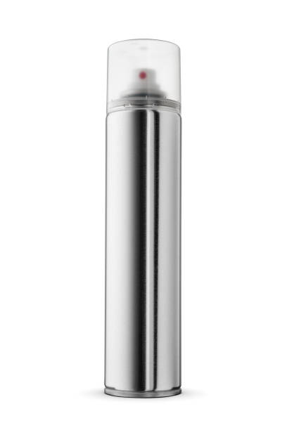 istock Metal aerosol spray dispenser isolated on white background. 1488446357