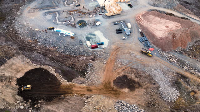 Construction Site Aerial Time Lapse
