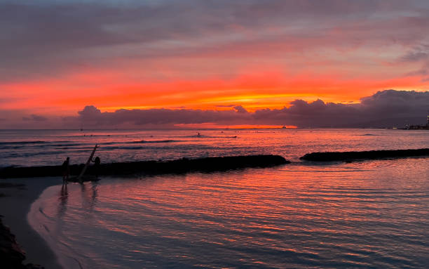 istock Waikiki Beach Sunset 1488464735