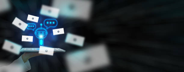 istock Chatbot creates video concept VDO clips are produced by generative AI. Language model technology. A man hand holding tablet with vdo generated by artificial intelligence 1488471163