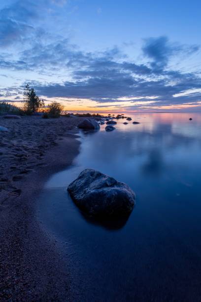 istock Karelian landscape after sunset 1488476766