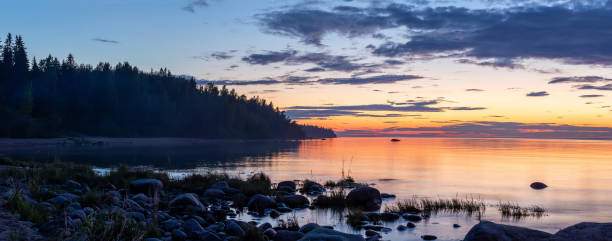 istock Karelian landscape after sunset 1488476969