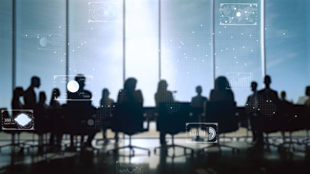 istock Smart city, digital world, Global communication network concept. 6G Business graph. Global business. 1488482676