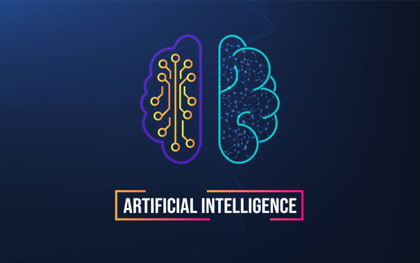 artificial intelligence (ai) molecular structure background concept with a.i., chatbot, machine learning, abstract molecule background with hexagons, wave flow. - chat gpt stock illustrations