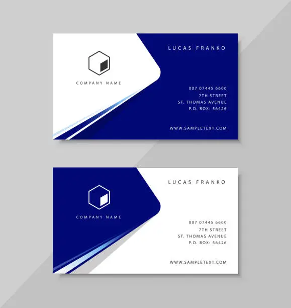 Vector illustration of business card