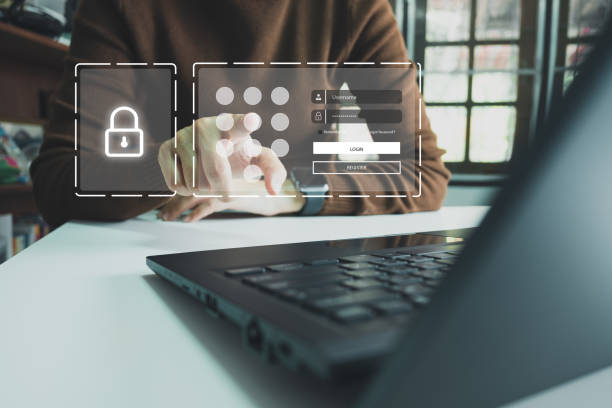 istock Verification of information with finger print by smart phone, Internet security, online financial transaction, 2-step verification, confirm transaction and identity. 1488496177
