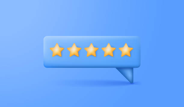 istock 3d rating stars.Customer review concept. Best excellent services for satisfaction. Vector illustration art 1488500580
