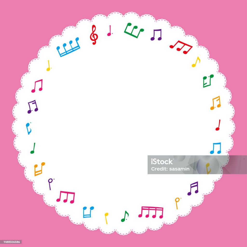 Note Frame Long Musical Note Frame Stock Illustration - Download Image Now ...
