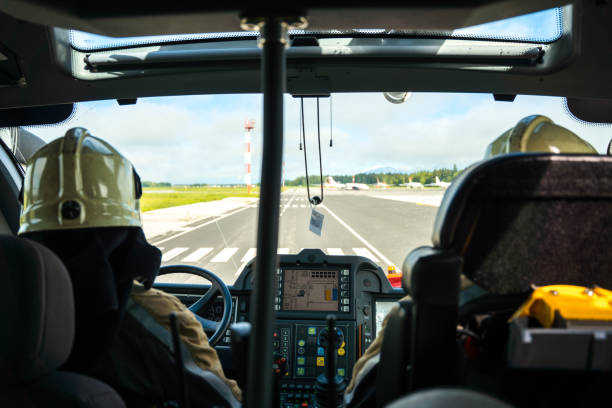 istock Firefighters In A Firetruck On An Emergency Ride 1488507651